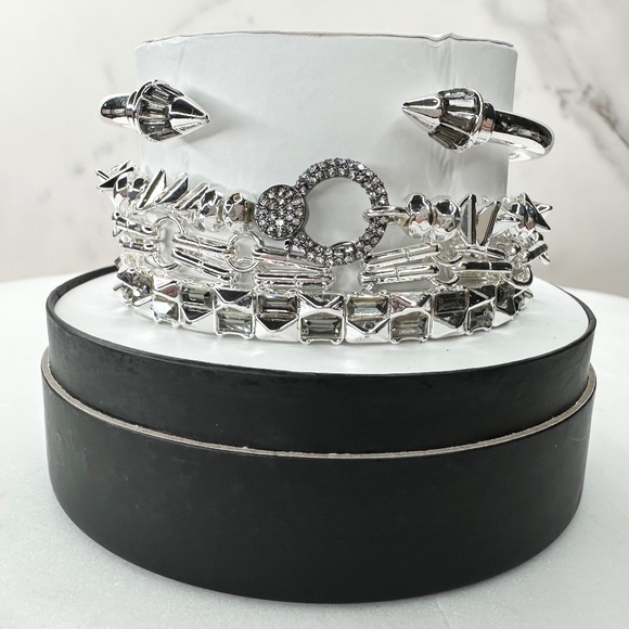 Bomb Party Fall Stacks Delicate Hematite Details RBP7822 NWT - Picture 1 of 10